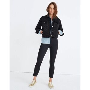 Madewell Fraser Slim Trouser Pant Black Sz 28 Business Casual Work Office Preppy